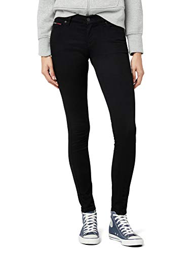 Tommy Jeans Mujer MID RISE SKINNY NORA DNBST Jeans, Negro (DANA BLACK Stretch 945), W29/L30