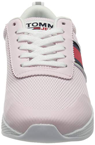 Tommy Jeans Technical Flexi Sneaker, TÉCNICA Mujer, Rosa Claro, 38 EU