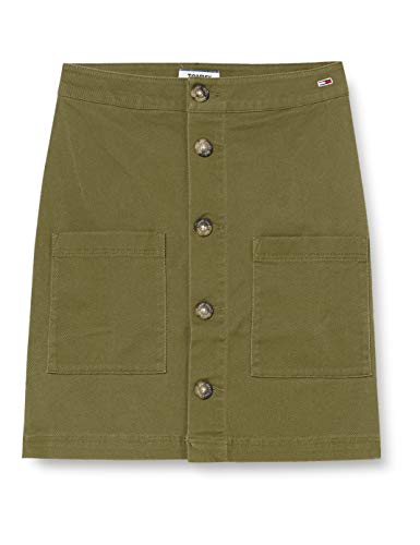 Tommy Jeans Tjw Carpenter Skirt Falda, Verde (Green Mrv), W25 para Mujer