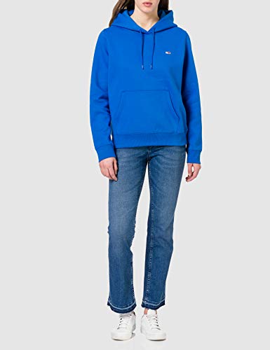 Tommy Jeans TJW Regular Fleece Hoodie Suéter, Costa del Golfo Azul, XS para Mujer