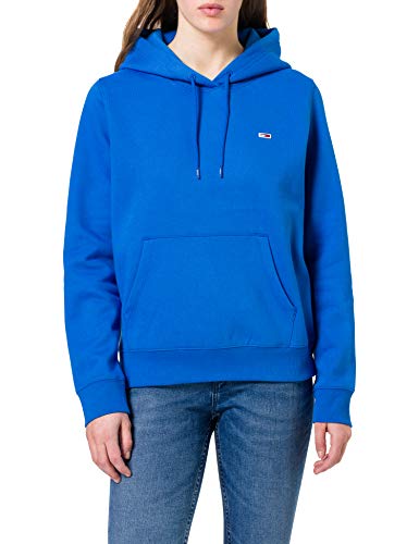 Tommy Jeans TJW Regular Fleece Hoodie Suéter, Costa del Golfo Azul, XS para Mujer