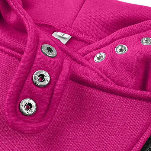 TOPKUAL Sudadera con Capucha para Mujer Suelta Tallas Grandes Mujeres Patchwork Chaqueta con Cremallera De Lana Caliente Abrigo De AlgodóN Casual Outwear Sudadera Deportiva