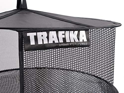 TRAFIKA Malla Secado 90 /Tela Microperforada/8 módulos/para Cultivos hidropónicos/Secado Curado de Plantas,Setas,Hongos,Cogollos/Cultivo Indoor/Cultivo Interior/Cultivo Exterior/Drying Rack