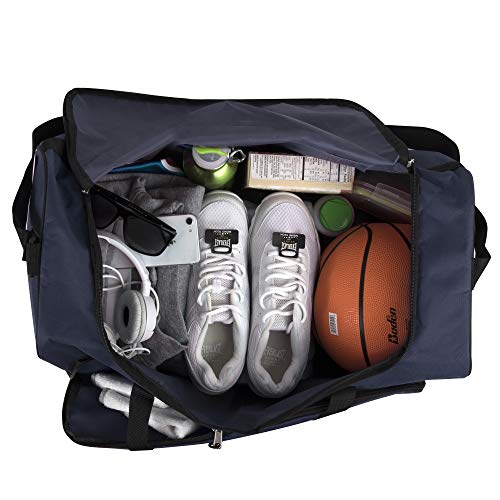 Trail maker Bolsas De Lona Livianas De 55 litros Y 24 Pulgadas para Hombres Y Mujeres para Viajar, El Gimnasio Y como Bolsa/Organizador De Equipo Deportivo Unisex-Adulto|Armada|