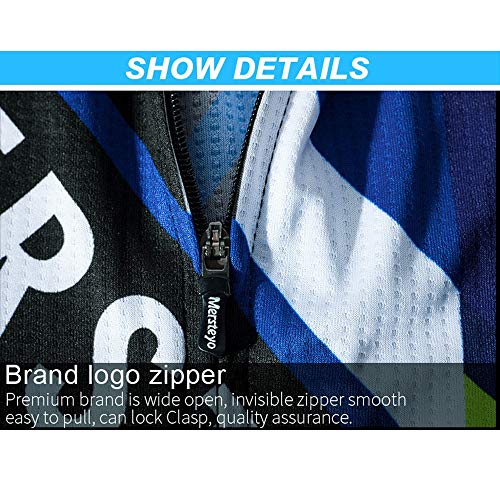 TTPF Jersey de Ciclismo Conjunto de Manga Larga Mans Sudadera Chaqueta Ropa Deportiva al Aire Libre Ropa Pantalones Transpirables de Secado rápido Pantalones para Primavera otoño,XL