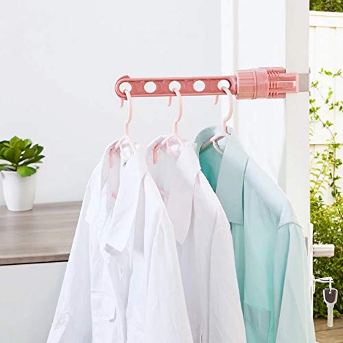 TYOLOMZ Space-Saving Drying Rack Multifunctional Portable Travel Hotel Indoor Buckle Five-Hole Drying Rack