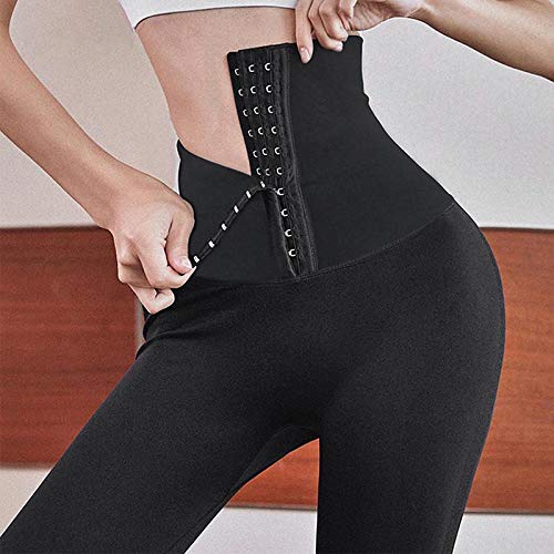 UFLF Leggings Push Up Mujer con Faja Mallas Deporte Mujer Pantalones Elástico de Alta Cintura Leggings Corset Fitness Yoga para Ejercicios Uso Diario