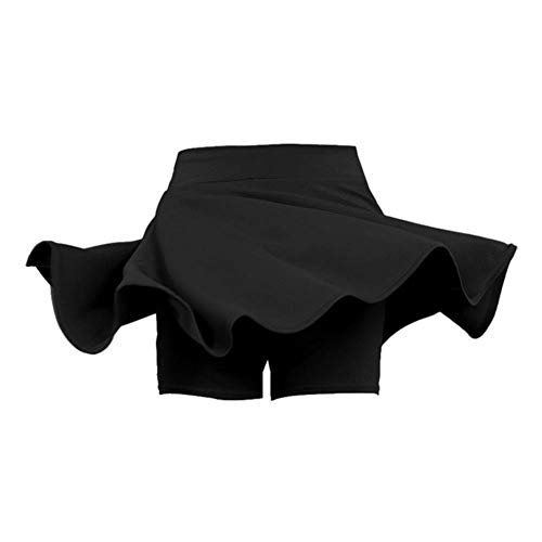 UKKD Falda Tenis Mujer Primavera Y Otoño Verano Transpirable Falda Corta Anti-Vacía Golf Tenis Deportes De Golf Culottes Slim Fashion Outdoor Sports Falda Plisada-Bubble Skirt Gray,L