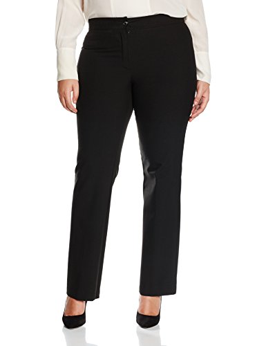 Ulla Popken Hose Tilda K, Pantalones para Mujer, Negro (Schwarz 10), 50