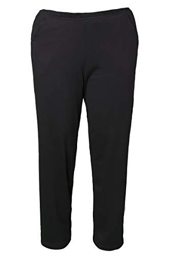 Ulla Popken Jogginghose, Pantalones para Mujer, Negro (Schwarz 10), 50/52 EU