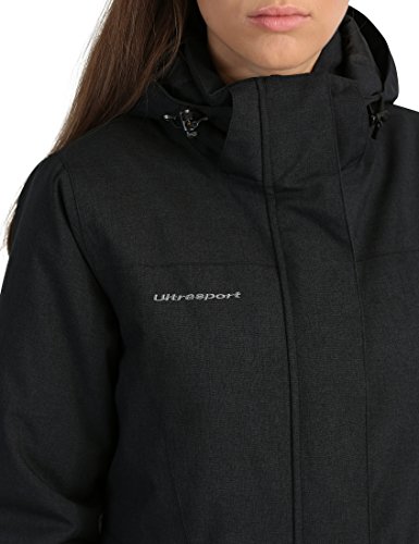 Ultrasport Fiona Parka de Invierno, Mujer, Negro, X-Small