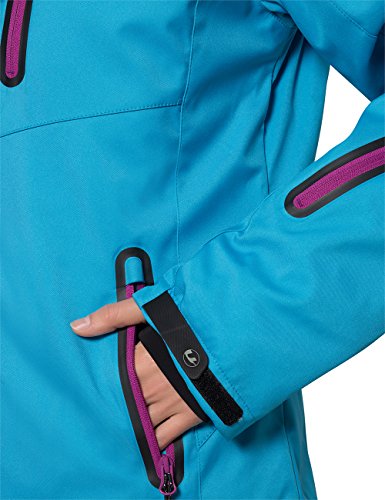 Ultrasport Jacket Serfaus Chaqueta Softshell Alpina-Outdoor, Mujer, Azul/Morado, XS