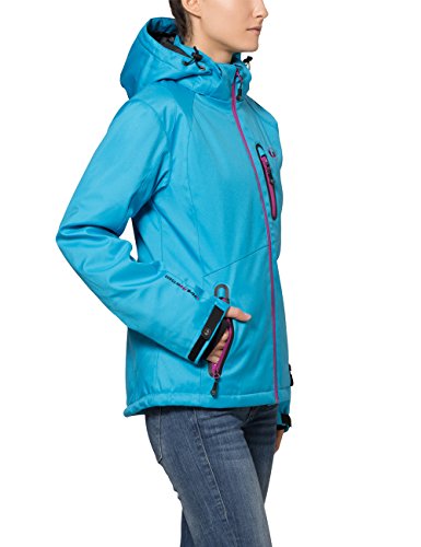 Ultrasport Jacket Serfaus Chaqueta Softshell Alpina-Outdoor, Mujer, Azul/Morado, XS