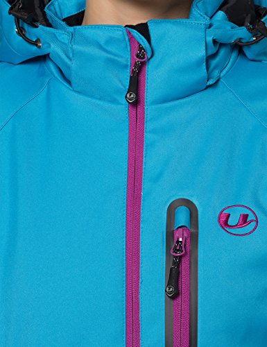 Ultrasport Jacket Serfaus Chaqueta Softshell Alpina-Outdoor, Mujer, Azul/Morado, XS