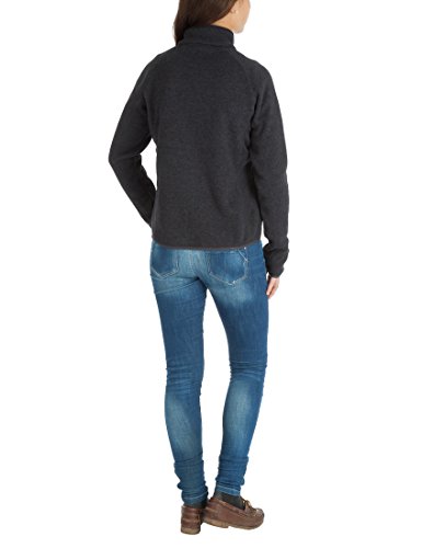 Ultrasport Snug Forro Polar Deportivo, Mujer, Ébano/Naranja, 42