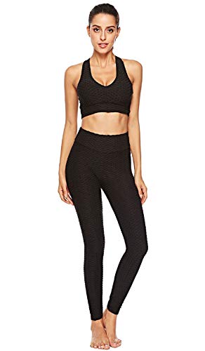 UMIPUBO Mallas Pantalones Deportivos Leggings Mujer Yoga de Alta Cintura Elásticos y Transpirables para Yoga Running Fitness Leggings Reductores Adelgazantes Mallas Fitness Push Up para Deporte