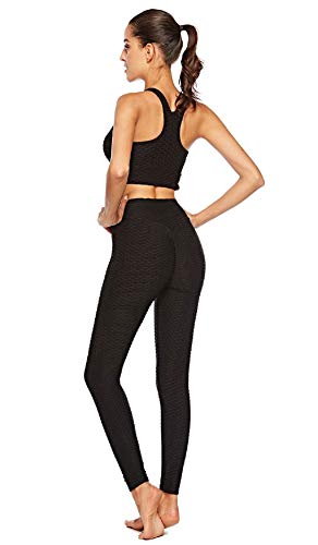 UMIPUBO Mallas Pantalones Deportivos Leggings Mujer Yoga de Alta Cintura Elásticos y Transpirables para Yoga Running Fitness Leggings Reductores Adelgazantes Mallas Fitness Push Up para Deporte