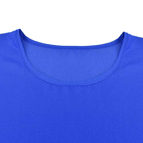 UMIPUBO Mujer Ropa de Baño Suelto Vestido de Playa Borla Verano Camisolas y Pareos Transparente Bikini Cover up (Azul Oscuro)