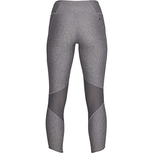 Under Armour Fly Fast Crop Capri para Mujer, Mujer, Pantalones Pirata, 1317290-020, Gris (Jaspeado Claro/Reflectante), Small