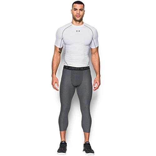 Under Armour HeatGear 2.0, Leggings Hombre, gris (Carbon Heather/Black (090)), M