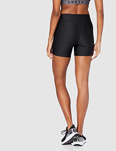 Under Armour Heatgear Armour Middy Corto, Mujer, Negro, MD