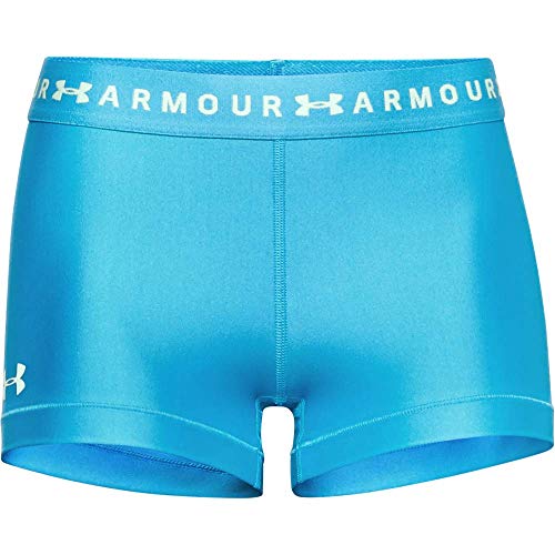 Under Armour Heatgear Armour Shorty, Mallas de Deporte de Mujer Mujer, Azul (Equator Blue/Equator Blue/Seaglass Blue), XS