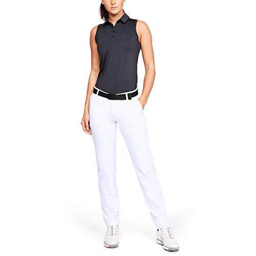 Under Armour Links Pant Pantalón de Golf, Mujer, Blanco (White/Mod Gray/White 100), 8