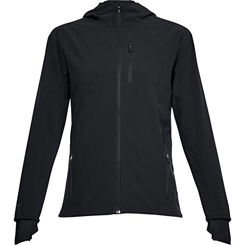 Under Armour Outrun Chaqueta, Mujer, Negro, XS