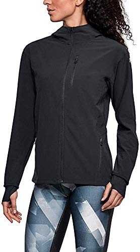 Under Armour Outrun Chaqueta, Mujer, Negro, XS