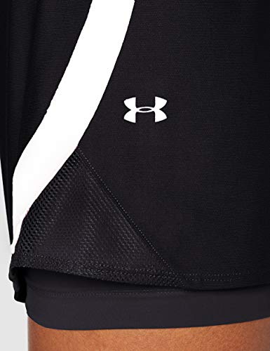 Under Armour Play Up 2-In-1 Corto, Mujer, Negro, SM