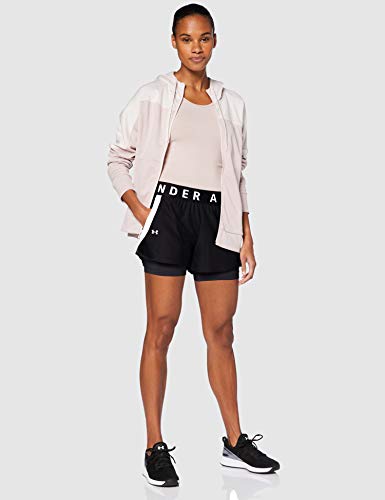 Under Armour Play Up 2-In-1 Corto, Mujer, Negro, XL