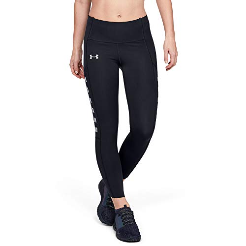Under Armour Qualifier Speedpocket Roadside Runway Crop Legging, Mujer, Negro, MD