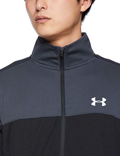 Under Armour Sportstyle Pique Track Jacket Chaqueta, Hombre, Gris (Stealth Gray/White), M