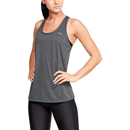 Under Armour Tech Tank - Solid Camiseta Para Correr, Camiseta Ancha Para Mujer Mujer Gris (Gray 090) XS