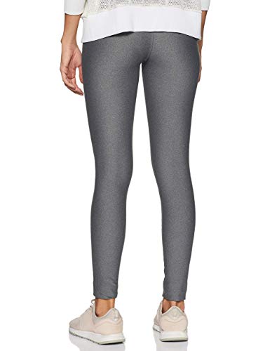 Under Armour UA Heatgear Leggings, Mujer, (Charcoal Light Heather/Charcoal Light Heather/Metallic Silver (019), L