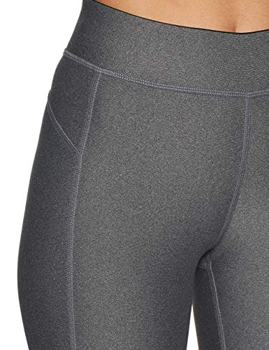 Under Armour UA Heatgear Leggings, Mujer, (Charcoal Light Heather/Charcoal Light Heather/Metallic Silver (019), L