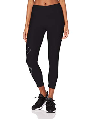 Under Armour UA HG Armour Shine Graphic Ankle Crop Pantalones Deportivos Para Mujer, Mallas Deportivas Mujer Negro XS