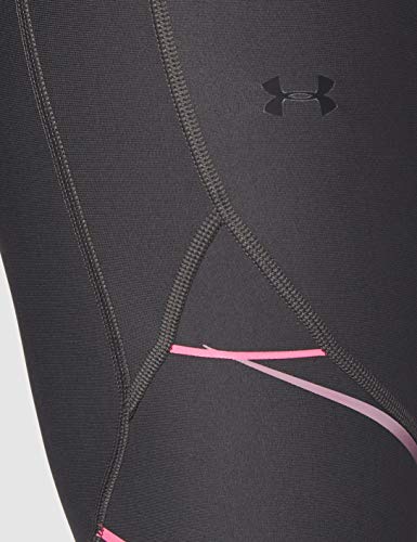 Under Armour UA Vanish Legging Graphic Leggings, Mujer, Gris (Jet Gray/Purple Prime/Tonal 010), S