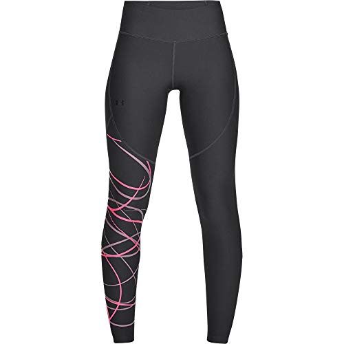 Under Armour UA Vanish Legging Graphic Leggings, Mujer, Gris (Jet Gray/Purple Prime/Tonal 010), S