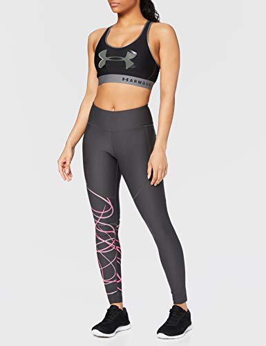 Under Armour UA Vanish Legging Graphic Leggings, Mujer, Gris (Jet Gray/Purple Prime/Tonal 010), S