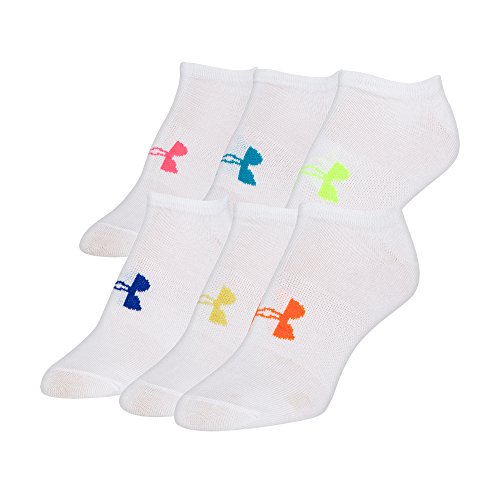 Under Armour UAW Solid 6 Pks No Show Calcetines Sport, Mujer, Azul Midnight Navy, MD