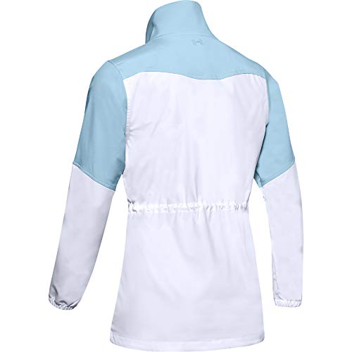 Under Armour Windstrike - Chaqueta de golf con cremallera completa para mujer, Windstrike Golf - Cremallera completa, Mujer, color Escarcha azul (494)/Blue Frost, tamaño small