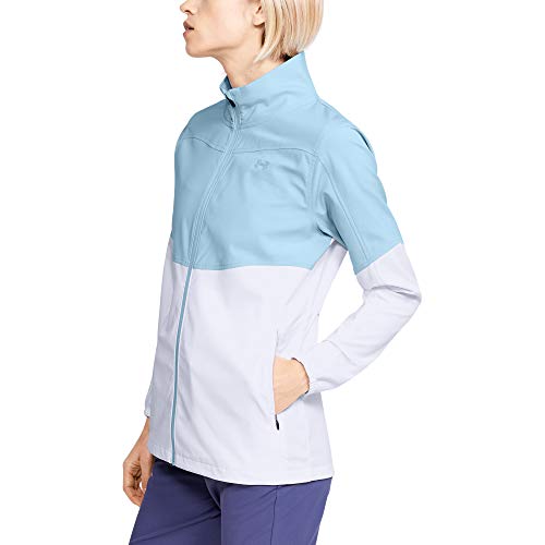 Under Armour Windstrike - Chaqueta de golf con cremallera completa para mujer, Windstrike Golf - Cremallera completa, Mujer, color Escarcha azul (494)/Blue Frost, tamaño small
