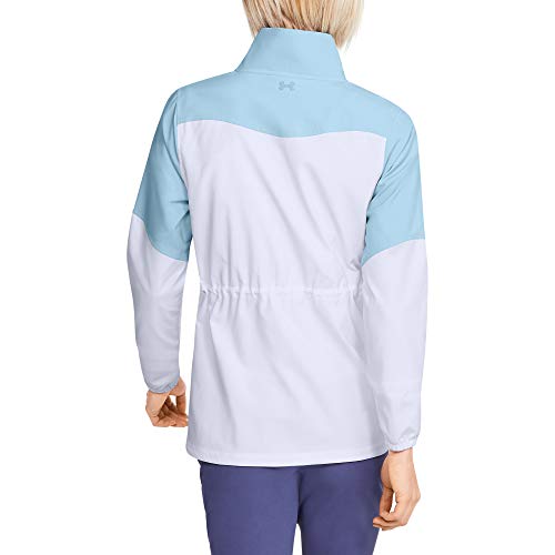 Under Armour Windstrike - Chaqueta de golf con cremallera completa para mujer, Windstrike Golf - Cremallera completa, Mujer, color Escarcha azul (494)/Blue Frost, tamaño small