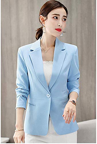 Uni-Wert Blazer Mujer Chaqueta de Traje Slim Fit Elegante Casual Oficina Negocios Outwear Solapa Manga Larga Chaqueta de Traje para Mujer