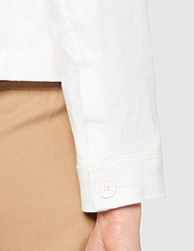 United Colors of Benetton Giacca Abrigo, Blanco (Snow White 074), 36 (Talla del Fabricante: 40) para Mujer