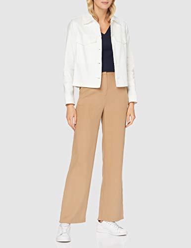 United Colors of Benetton Giacca Abrigo, Blanco (Snow White 074), 36 (Talla del Fabricante: 40) para Mujer