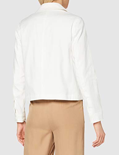United Colors of Benetton Giacca Abrigo, Blanco (Snow White 074), 42 (Talla del Fabricante: 46) para Mujer