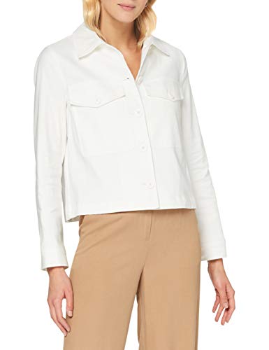 United Colors of Benetton Giacca Abrigo, Blanco (Snow White 074), 42 (Talla del Fabricante: 46) para Mujer