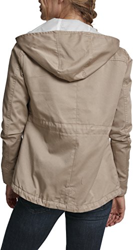 Urban Classics Ladies Basic Cotton Parka, Beige (Sand 208), XS para Mujer